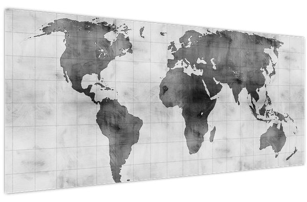 Tablou Harta Lumii 2 120x50 Cm FAVI Ro