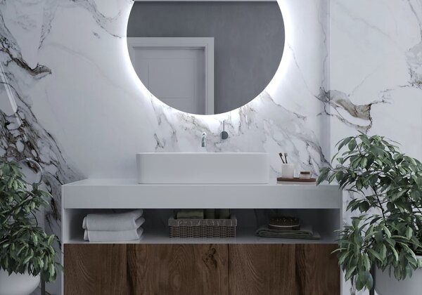 oglinda baie LED anti-aburire