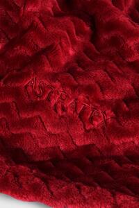 Pătură de lux Astratex Zig Zag, burgundi rosu 150x200 cm