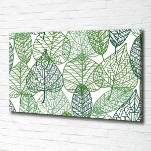 Imprimare tablou canvas frunze verzi model