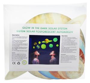 Sticker decorativ glow model sistem solar pentru camera copilului