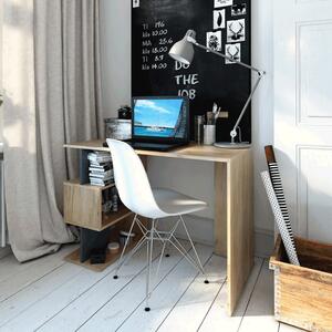 Birou, măsuţă, masă PC, sonoma şi gri, 110 cm - TP302413