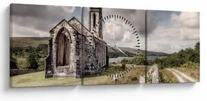 Tablou - Biserica irlandeză (cu ceas) (90x30 cm)
