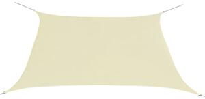 Parasolar din material textil oxford, pătrat, 2 x 2 m, crem