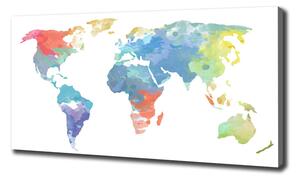 Imprimare tablou canvas harta lumii