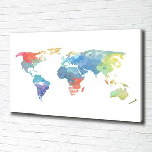 Imprimare tablou canvas harta lumii