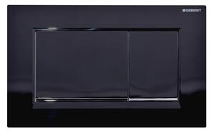 Geberit Sigma20 buton de spălare pentru WC crom lucios-negru 115.883.KM.1