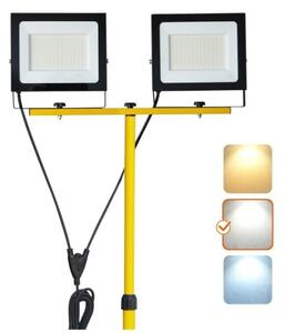 Proiector LED cu suport TIGRA 2xLED/100W/230V 4000K IP54 negru/galben