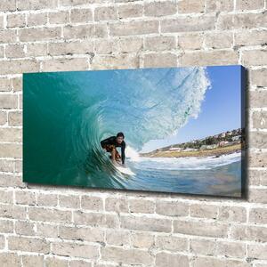 Tablou canvas Surfer pe val