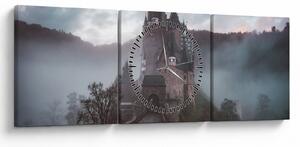 Tablou - Eltz Castle, Germania (cu ceas) (90x30 cm)