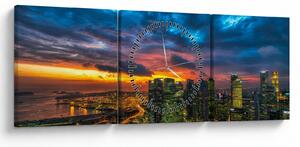 Tablou - Urban (cu ceas) (90x30 cm)
