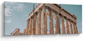 Tablou - Akropolis antic (cu ceas) (90x30 cm)