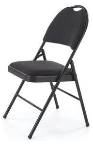 Scaun K566, negru, stofa clasica/otel, 46x53x86 cm