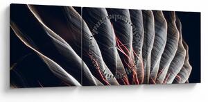 Tablou - Descărcare de lumini (cu ceas) (90x30 cm)