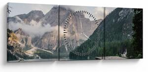 Tablou - Lake Prags (cu ceas) (90x30 cm)