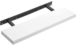 Raft plutitor montabil pe perete, alb 80x20x3cm