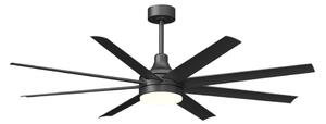 Ventilator LED dimabil de tavan Aigostar LED/24W/230V 2700-6500K 165 cm negru + telecomandă