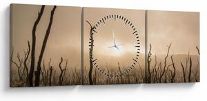 Tablou - Copaci goi (cu ceas) (90x30 cm)