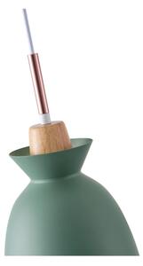 Lustră pe cablu 1xE27/15W/230V verde pr. 19,5 cm