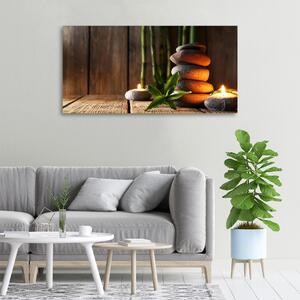 Imprimare tablou canvas Pietre Zen bambus