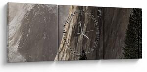 Tablou din valea Yosemite parcul național, SUA (cu ceas) (90x30 cm)