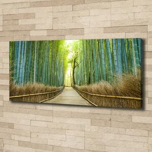 Pictură pe pânză pădure de bambus