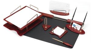 Set birou lux lemn 7 piese Forofis 91049