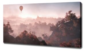 Tablou pe pânză canvas Balonul deasupra pădurii