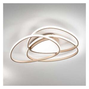 Ondaluce - Plafonieră LED dimabilă ROSE LED/60W/230V 50 x 54 cm aurie