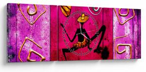 Tablou picturii istorice pe perete (cu ceas) (90x30 cm)