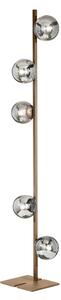 Ondaluce - Lampă de podea MONILE 5xE14/10W/230V 170 cm auriu/alb