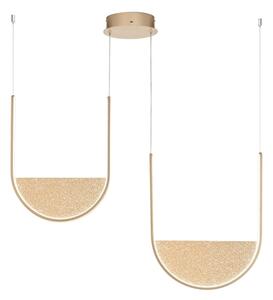 Ondaluce - Lustră LED dimabilă pe cablu LOTUS LED/55W/230V, auriu