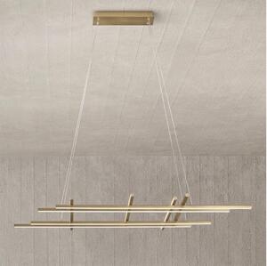 Ondaluce - Lustră LED reglabilă pe cablu MOVIDA LED/114W/230V auriu