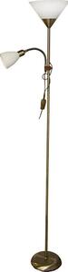 Lampadar WENDY, 1 x E27/100W/230V + 1 x E14/40W, finisaj alamă