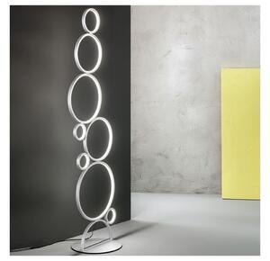 Ondaluce - Lampă de podea LED reglabilă POIS LED/52W/230V, 160 cm, argintie