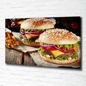 Print pe canvas hamburgeri