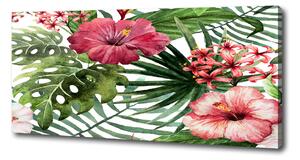 Pictură pe pânză flori tropicale