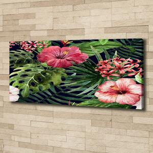 Print pe canvas flori tropicale