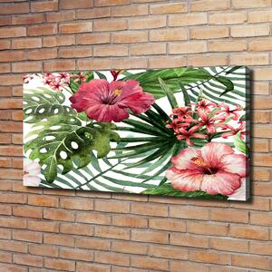 Pictură pe pânză flori tropicale