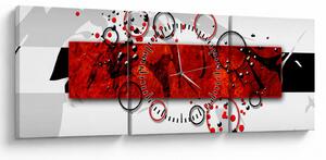 Tablou cu abstracție (cu ceas) (90x30 cm)