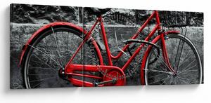 Tablou - Bicicleta istorică (cu ceas) (90x30 cm)