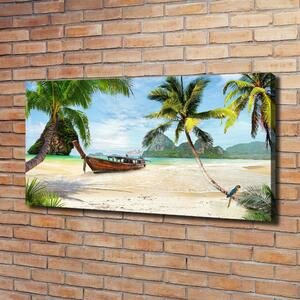 Imprimare tablou canvas Palmieri pe plaja