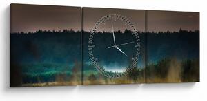 Tablou - Peisaj de munte (cu ceas) (90x30 cm)