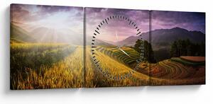 Tablou peisajului (cu ceas) (90x30 cm)
