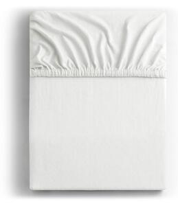 Cearceaf alb din jerseu cu elastic 120x200 cm Amber – Restilo