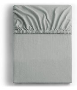 Cearceaf gri deschis din jerseu cu elastic 180x200 cm Amber – Restilo