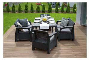 Set mobilier de gradina Corfu II Fiesta, Grafit/ Gri-rece