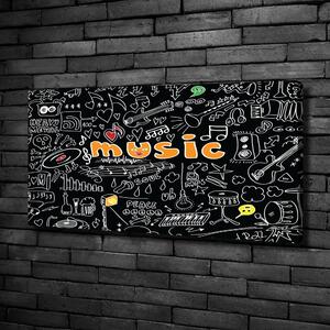 Tablou canvas simboluri muzicale