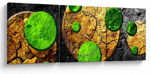 Tablou abstract - Bilă (cu ceas) (90x30 cm)