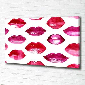 Tablou pe pânză canvas buze rosii